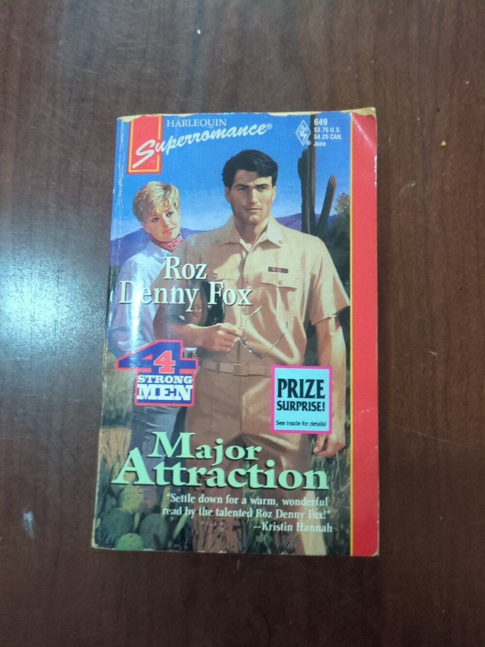 Four Strong Men Ser.: Major Attraction by Roz Denny Fox (1995, Mass Market)